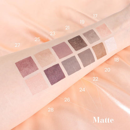 evpct 12Pcs Capsule Cream Eye Shadow Brightener Sticks Set for Eyes, Champagne Pearl Taupe Bronze Cocoa Stone Putty Smoky Amethyst Shimmer Matte Pencil Eye shadow Applicator Stick Palette Makeup 02