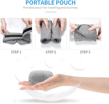 FRESHME Cotton Sleep Eye Mask for Men - Upgrade Design Blackout Side Sleeper Eyes Cover for Night Sleeping, Large Size Wide Soft Travel Airplane Blindfold with Adjustable Velcro Strap for Work Nap