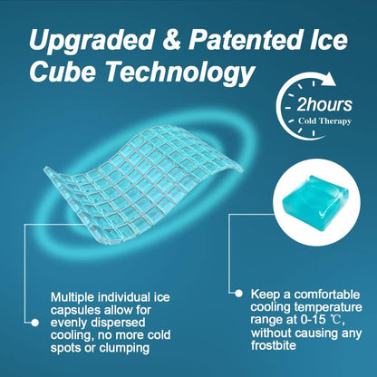 Ice Pack for Back Pain Relief, 2 Hours Long Lasting Cold Pack for Lower Back, Cold Therapy Flexible Ice Pack Wrap for Lumbar Pain, Sciatica, Coccyx, Swelling, Surgery