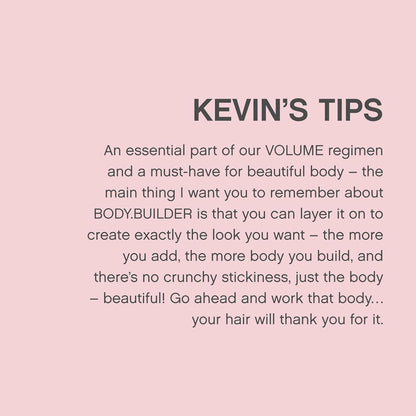 KEVIN.MURPHY BODY.BUILDER - Hair volumising Mousse - For All Hair Types - Weightless & Sulphate-Free Hair Mousse - Hair Care Treatment - With Tangerine Peel Oil - 350 mL / 11.8 fl oz