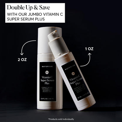 Naturium Vitamin C Super Serum Plus, Smoothing Face Care, plus Retinol, Hyaluronic Acid, Niacinamide & Salicylic Acid, 1 oz