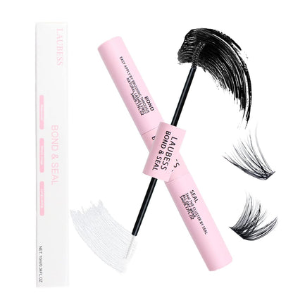 Lash Bond and Seal Mascara for Long Lasting Waterproof Eyelash Extensions - 5ml+5ml