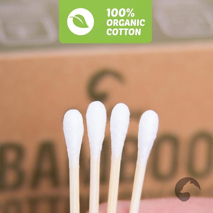 Bamboo cotton swabs 500 count