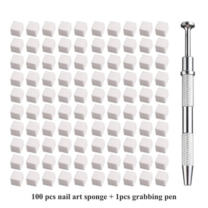 100Pcs Soft Nail Sponges for