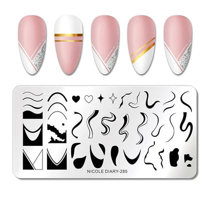 1 pcs french nail stamping