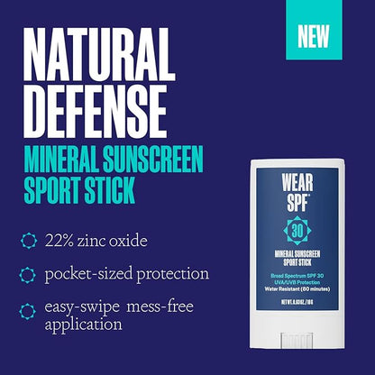 Mineral Sunscreen Sport Stick, Mess-Free,