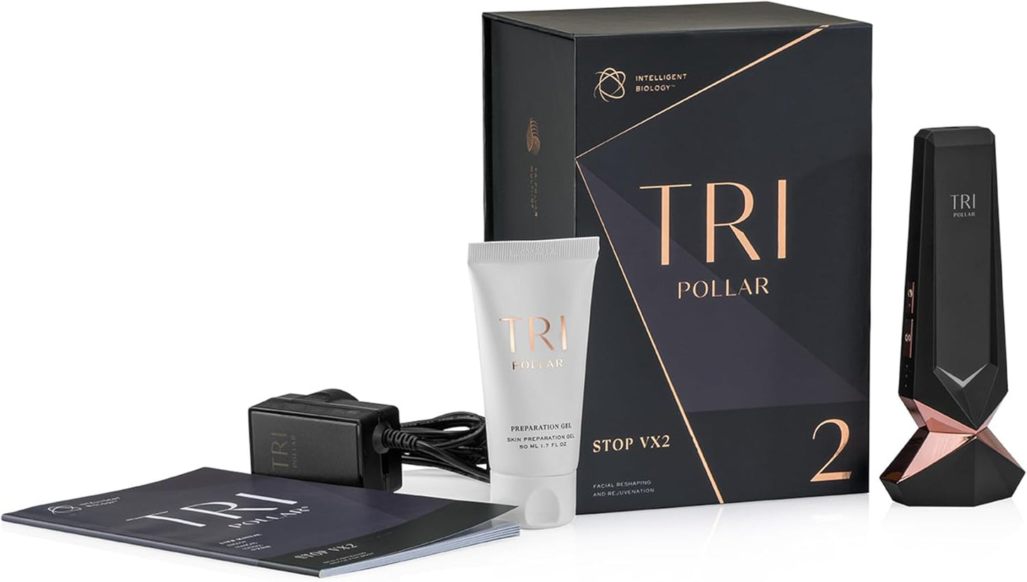 TriPollar Stop Vx 2 | Pollogen Stop U Model UXV Device | New Multi-RF + DMA Technology | at-Home Facial Device