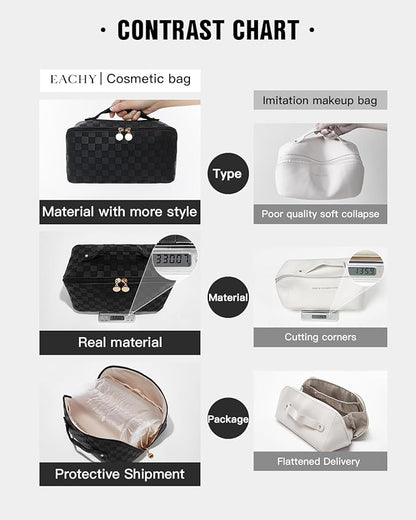 Eachy travel makeup bag,large capacity
