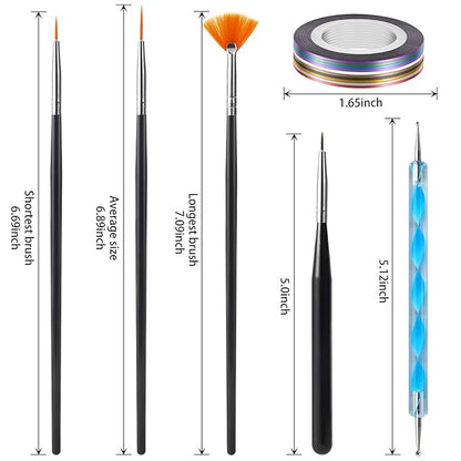 Artdone Nail Art Brushes set,Nail