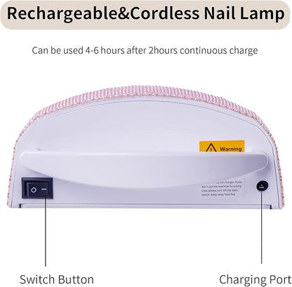 48w cordless uv led nail
