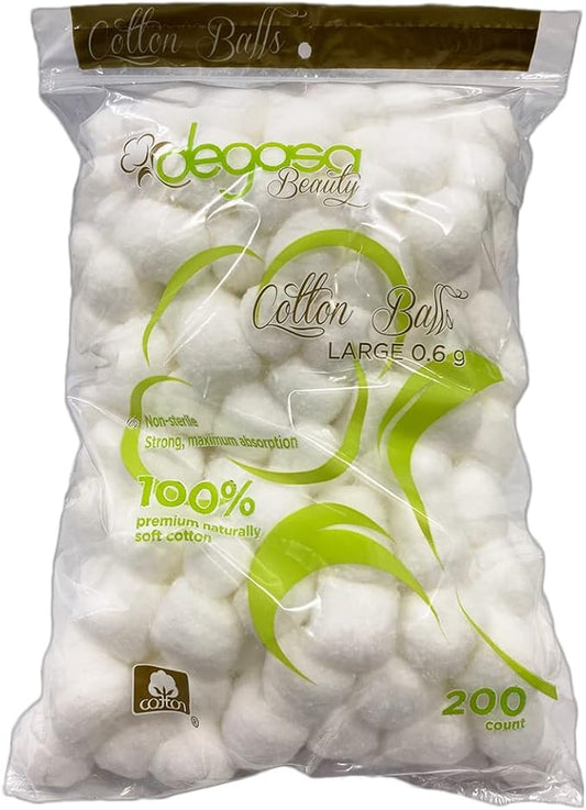 Cotton balls for facial treatments,