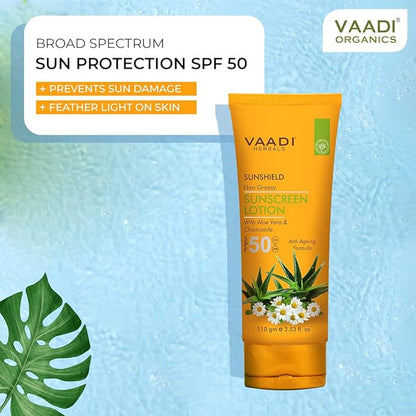 Vaadi Herbals Sunscreen Lotion SPF-50,
