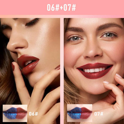 Lip Stain Peel Off Set–Long Lasting Waterproof Lip Tint, Smudge Proof Transfer Resistant Lip Stains Tattoo,High Pigment Matte Lip Color, Kiss Proof Peel Off Lip Stain Masque, Stay Lip Makeup 06+07