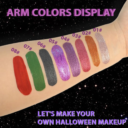 Taupe Metallic Lipstick for Women,Glitter Sparkling Liquid Lipstick,Long Lasting Waterproof Lightweight Comfortable Non-Drying Bold Dark Lip Gloss for Gothic Stage Makeup,Cruelty Free