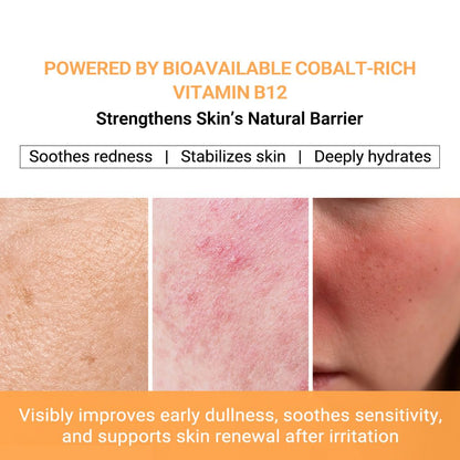 Puretiful Vitamin B12 Lotion (1 oz) | Repair & Hydrating Cream for All Ages （teen & adult)| Soothes Redness, After-Sun Skin Relief, Strengthens Barrier, Sensitive Skin Safe