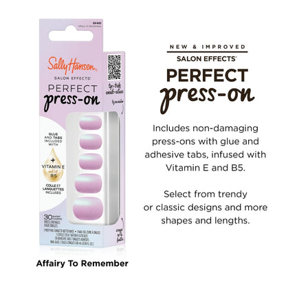 Sally Hansen Instant Cuticle Remover & Affairy to Remember Salon Effects Perfect Press-On Nails Kit