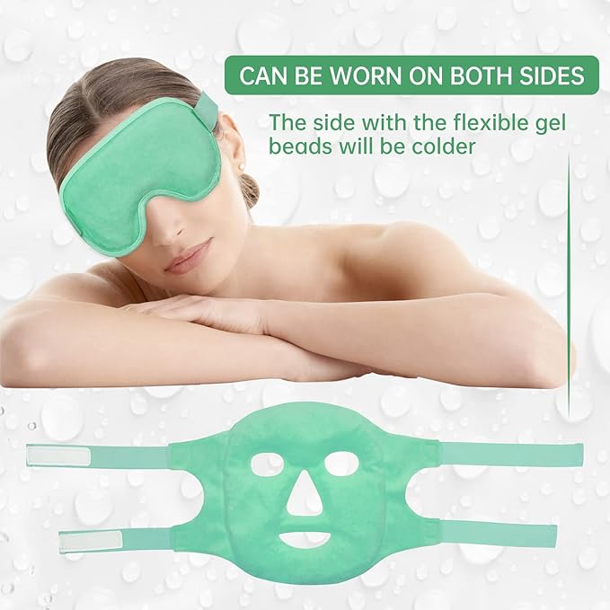 Cooling ice face eye mask