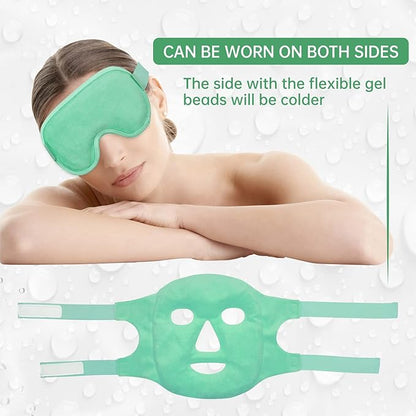 Cooling ice face eye mask