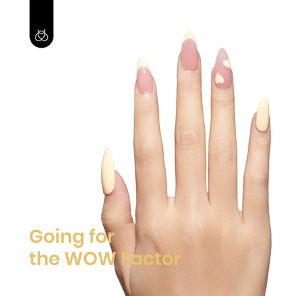 Beetles Gel Nail Polish, 1Pcs 15ml Pastel Yellow Gel Nail Polish Lemon Cheese Soak Off Uv LED Nail Art DIY Manicure At Home Gift for Girls Women