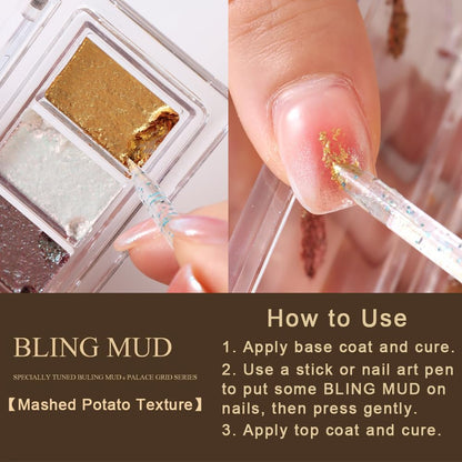 6 Colors Solid Metallic Nail Glitter Powder Set, Gold Foil Flakes for Resin, Holographic Chameleon Sparkly Gilding Flakes Kit for Gel Polish Nail Art Decorations…