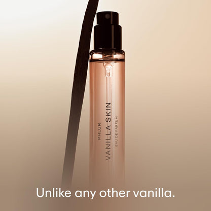 PHLUR Vanilla Skin Eau de Parfum - Travel Size Perfume Fragrance - Vanilla Perfume with Pink Pepper, Cashmere Wood & Sandalwood (9.5mL)