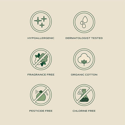 Organic cotton rounds for face