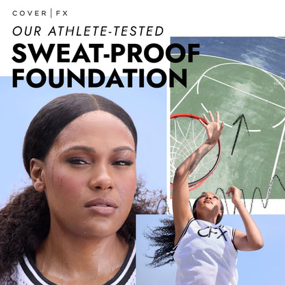 COVER FX Total Cover Cream Foundation - Shade M1 - Buildable Coverage - Natural Finish - Oil-Free - Sweat-Proof