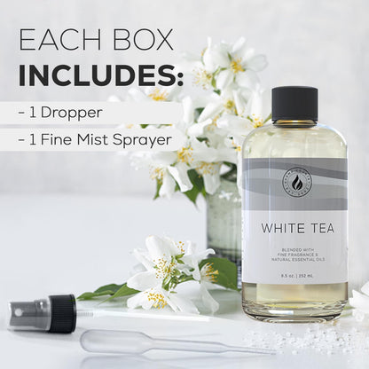 Aroma Country White Tea Diffuser Oil - Luxury Essential Oils for Diffuser Refill & Air Freshener Room Spray, Long-Lasting, Natural Home Fragrance and Hotel Scent for Diffusers & Machines (4 Fl. oz)