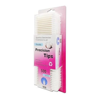 500pcs precision tip cotton swabs/double