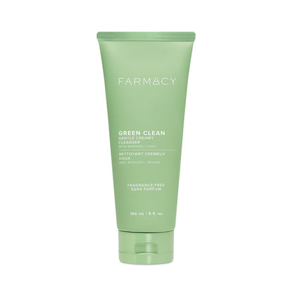 Farmacy Gentle Creamy Face Cleanser - Hydrating Facial Cleanser to Nourish + Help Remove Makeup + Impurities - Enriched with Aloe + Moringa Oil to Soothe, Purify + Refresh Skin (150ml)