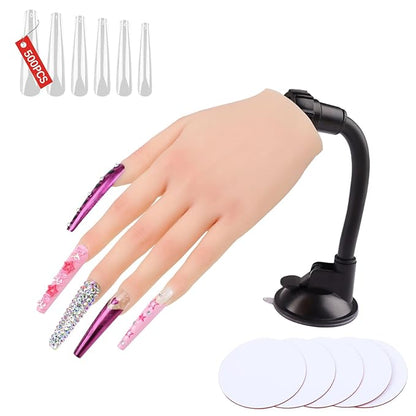 Nail practice hand for acrylic