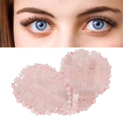 HURRISE Jadestone Eye Pad,Jade Eye Mask,Stone Patch Massage Sleep Eye Pad Jadestone Eye Patch Relaxation, Jadestone Eye Patch Fitting Comfort Eye Covers for Men Women