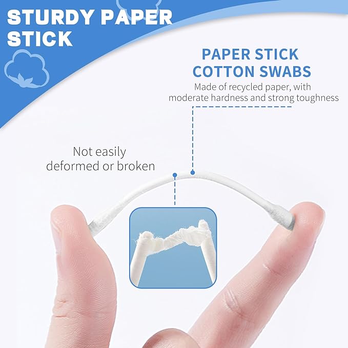 Pointed tip cotton swabs, 800