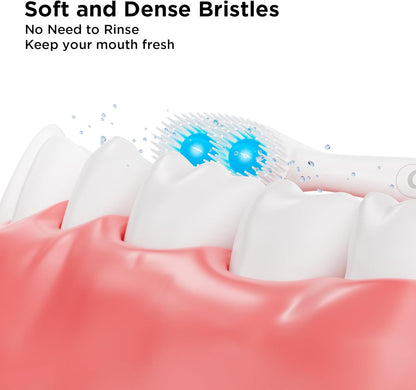 cleaings® Disposable Toothbrushes with Toothpaste - 4-in-1 Mini Travel Toothbrushes, Built-in Tongue Scraper, Floss & Picks for On-The-Go, Camping, Work (Extra Strong Mint)