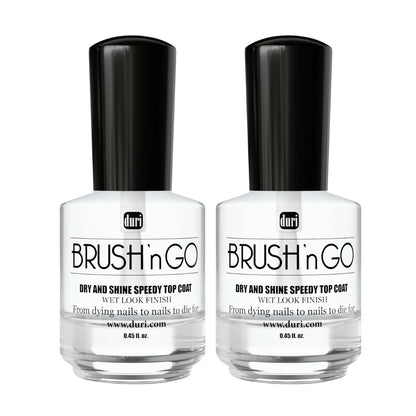 duri Brush’n Go Dry and Shine Speedy Top Coat (Brush'N Go (Pack of 2))