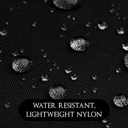 Betty Dain Premier Barber Cutting/Styling Cape, Black Trim Piping, High-end Look, Soft, Lightweight, Water Resistant Nylon, Repels Hair, Snap Closure at Neck, Generous 54 x 60 inch Size, Black