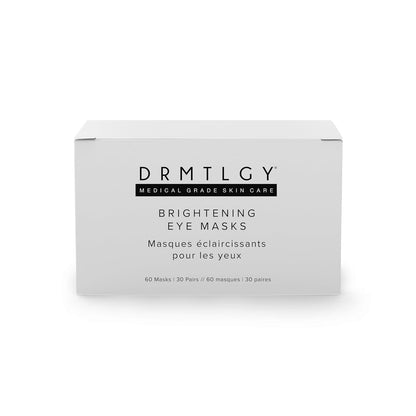 DRMTLGY Brightening Eye Masks (30 Pairs) - Caffeine Eye Masks for Dark Circles and Puffiness with Hyaluronic Acid, Eye Patches for Puffy Eyes