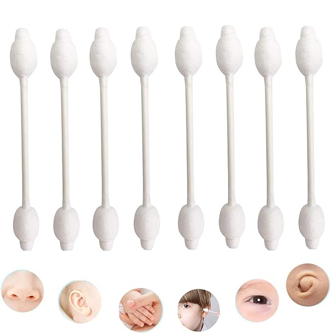 Baby cotton swabs with large