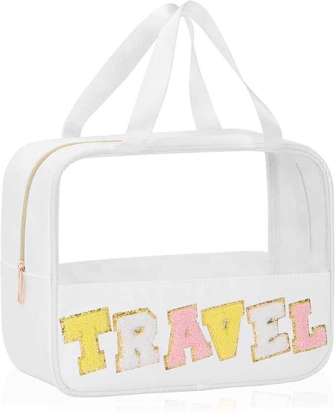 Chenille letter snacks bag zipper