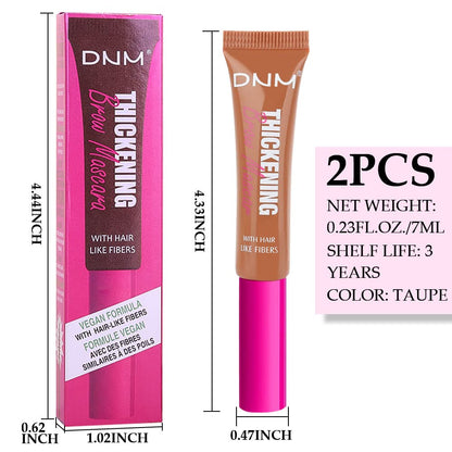 Kaely 2Pcs Thickening Brow Mascara,Tinted Eyebrow Gel Waterproof,Eyebrow Color Makeup,Brow Fast Sculpt,Vegan,Cruelty Free,maquillaje gel para cejas a prueba de agua,03 Auburn