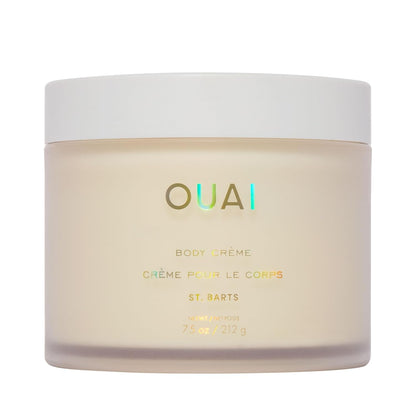 OUAI Body Cream, St. Barts - Hydrating Whipped Body Cream with Cupuaçu Butter, Coconut Oil and Squalane - Softens Skin and Delivers Healthy-Looking Glow - Sulfate-Free Skin Care (7.5 Oz)