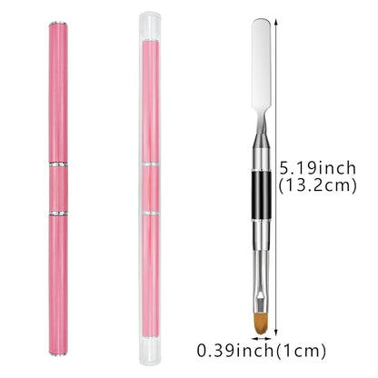 6 pack dual-ended polygel brush