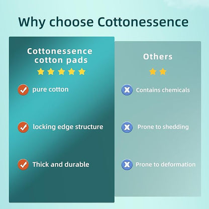 Premium square cotton pads for