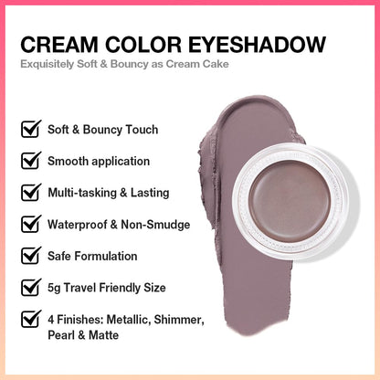 Single Cream Espresso Coffee Brown Matte Eyeshadow Palette Makeup, Natural Single Mini Instant Holographic Eyeshadow For Women, Sombras Crema Para Ojos, Talc, Paraben&Cruelty Free, 715
