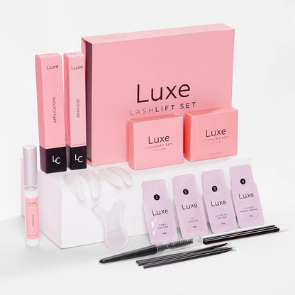 Luxe Cosmetics - Lash Lift Kit - Complete Set for Eyelash Lifting - New Pro Version - Easy to Apply and Long Lasting Finish - Professional Results up to 8 Weeks
