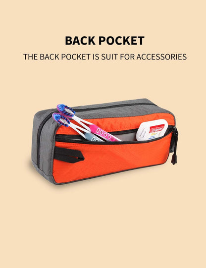 GOX Travel Toiletry Bag,Dopp Kit Case,Ultra-Light Cosmetics Bag Makeup Organizer(Orange)