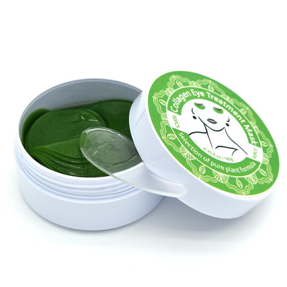 Under Eye Patches for Puffy Eyes: 60PCS Collagen Eye Gels Pads - Green Seaweed Under Eye Mask - Reduce Dark Circles & Bags - Skin Eye Care Products