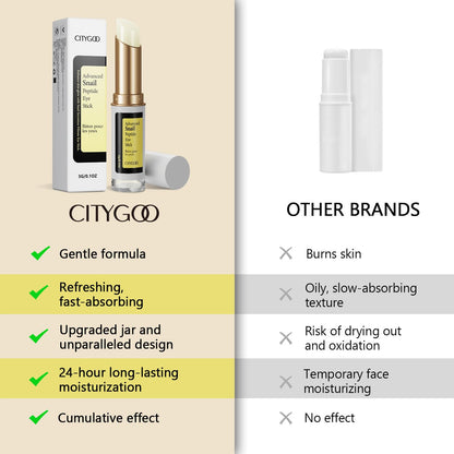 CITYGOO Snail Eye Stick for Dark Circles: Anti Wrinkle Snail cream Eye Puffiness Treatment (Snail Eye Stick)