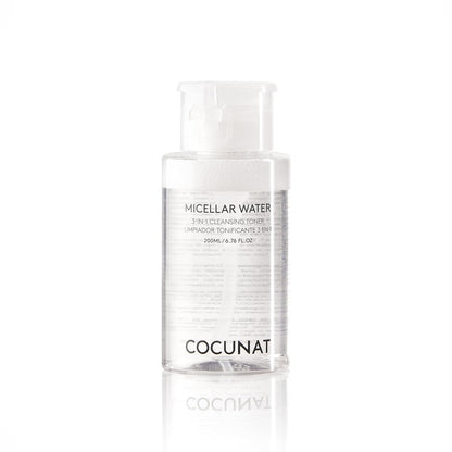 COCUNAT | Micellar Water 3-in-1 | Cleans, Tones and Removes Make-Up | Made with Aloe Vera & Lavender | All Skin Types | Silicone-Free & Paraben-Free | 200 ml