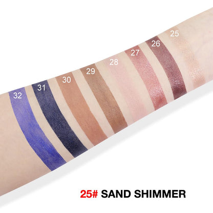 evpct Sand Shimmer Cream Eye Shadow Brightener Sticks Set for Eyes, Sand Matte Pencil Eye shadow Applicator Stick Pen Palette Makeup Waterproof sombras en crema para ojos 25#